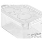 Kit 3 Caixa Organizadora Pequena Com Trava 1,5l Cristal Ordene