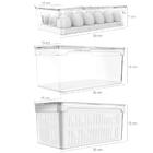 Kit 3 Caixas Organizadoras De Geladeira Transparentes Armazen