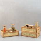 Kit 3 Caixas Organizadoras Empilháveis De Bambu E Palhinha 32