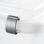 Kit 3 Caixas Organizadoras Plástico Transparente 42L 56L e 72L Top Stock Sanremo