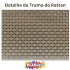 Kit 3 Caixas Organizadoras Tampa Rattan Retangular Plasnew -