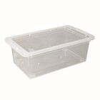 Kit 3 Caixas para Sapato de Plástico Tranparente 5,5L 12,1x34x19cm São Bernardo