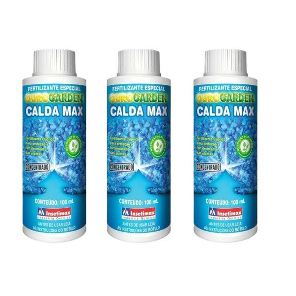 Kit 3 Calda Bordalesa Max Concentrado Insetimax - 100ml