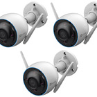 Kit 3 Câmeras De Segurança H3 2k 3mp Áudio  Wifi  Ezviz