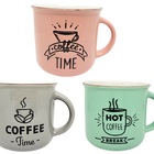 Kit 3 Canecas Cerâmica Coffee Soft Premium Grande Colorida 35