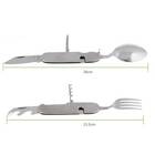 Kit 3 Canivetes Talher 7 Em 1 Aço Inox Pesca, Camping, Caça C