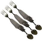 Kit 3 Canivetes Talher 7 Em 1 Aço Inox Pesca, Camping, Caça C