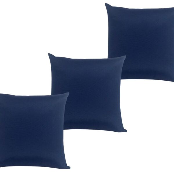 Kit 3 Capa De Almofada Belize Azul Impermeável 45cmx45cm