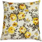 Kit 3 Capa De Almofada Belize Floral Amarelo Impermeável 45cm