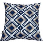 Kit 3 Capa De Almofada Belize Geométrica Azul Lisa Azul Imper