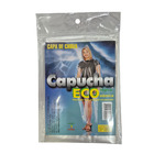 Kit 3 Capa De Chuva Plástica Descartável Com Capuz E Mangas