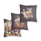 Kit 3 Capas Almofadas Decorativas Own Coelho E Cesta De Pásco