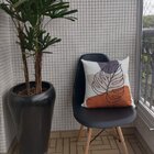 Kit 3 Capas De Almofada Drapeada Terracota Bege