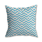 Kit 3 Capas De Almofada Nautica Azul Claro