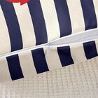 Kit 3 Capas De Almofadas Âncora Vermelho Navegação Marítima