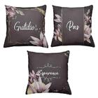 Kit 3 Capas De Almofadas Decorativas Personalizado 40x40cm Es