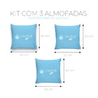 Kit 3 Capas De Almofadas Decorativas Personalizado 40x40cm Es
