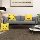 Kit 3 Capas De Almofadas Emoji Decorativas Estampadas Sofá