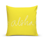 Kit 3 Capas De Almofadas Para Sofá 40x40 Amarela Aloha Branco