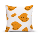 Kit 3 Capas De Almofadas Para Sofá 40x40 Amarela Smile Branco