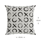 Kit 3 Capas Para Almofada Dog Ludic Belchior Preto/branco