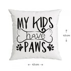 Kit 3 Capas Para Almofada Dog Ludic Belchior Preto/branco