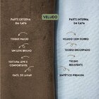 Kit 3 Capas Para Almofada Drapeada Line Em Veludo Retangular