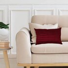 Kit 3 Capas Para Almofada Drapeada Line Em Veludo Retangular