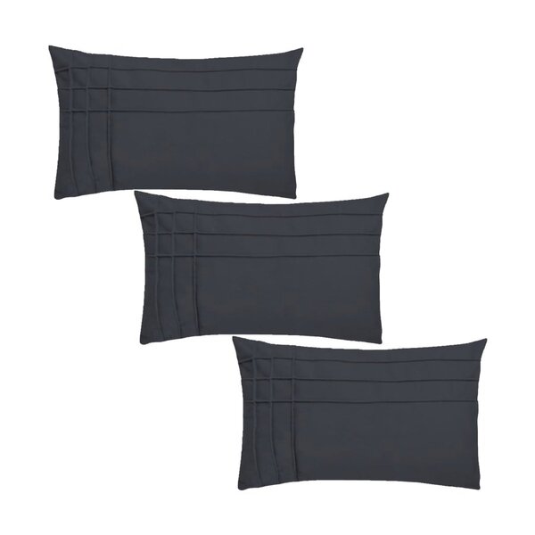 Kit 3 Capas Para Almofada Drapeada Line T Retangular Em Velud