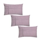 Kit 3 Capas Para Almofada Drapeada Line T Retangular Em Velud