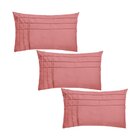 Kit 3 Capas Para Almofada Drapeada Line T Retangular Em Velud