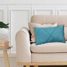 Kit 3 Capas Para Almofada Em Veludo Drapeada Retangular 60x40