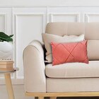 Kit 3 Capas Para Almofada Em Veludo Drapeada Retangular Rosa