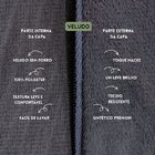 Kit 3 Capas Para Almofada Em Veludo Liso Retangular 60x40 Cin