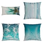 Kit 3 Capas Para Almofada Silk Home Belchior Azul/branco