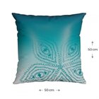 Kit 3 Capas Para Almofada Silk Home Belchior Azul/branco