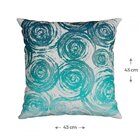 Kit 3 Capas Para Almofada Silk Home Belchior Azul/branco