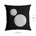 Kit 3 Capas Para Almofadas Dolce Belchior Preto