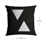 Kit 3 Capas Para Almofadas Dolce Belchior Preto