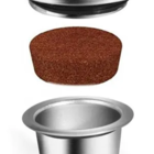 Kit 3 Cápsulas Nespresso Reutilizáveis Inox +dosador +pincel