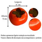Kit 3 Caquis Artificiais Realistas Laranja Perfeitos Para Dec