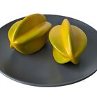 Kit 3 Carambolas Artificiais Decorativa Realista Em Poliestir