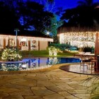 Kit 3 Cascatas 400 Leds 10m C/ 8 Funções Morno C/ Fio Branco