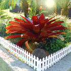 Kit 3 Cercas Plastica Decorativa Jardim Branco1,2 M