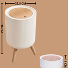 Kit 3 Cesto De Lixo Banheiro Cozinha Escritorio Resistente Li