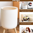 Kit 3 Cesto De Lixo Banheiro Cozinha Escritorio Resistente Li