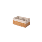 kit 3 Cesto Lambri Madeira Natural 10L 21x31x12cm Oikos