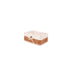 kit 3 Cesto Lambri Madeira Natural 10L 21x31x12cm Oikos