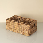 Kit 3 Cestos Organizadores de Fibra Natrual Retangular 15x12x15 e 20x35x14cm Oikos