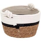 Kit 3 Cestos Organizadores De Fibra Para Decoração Casa Sala